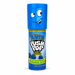 Jumbo Push Pop Candy, 5 Flavours Twist Cap Lollipop, 30g, 18 Count Display Box