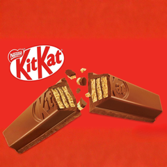Kit Kat 4-Finger Single Milk Chocolate Wafer Bar — Pack of 12 × 45g