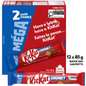 Kit Kat Chunky Mega Milk Chocolate Wafer Bars — Pack of 12 × 85g (2 Bars per pack)