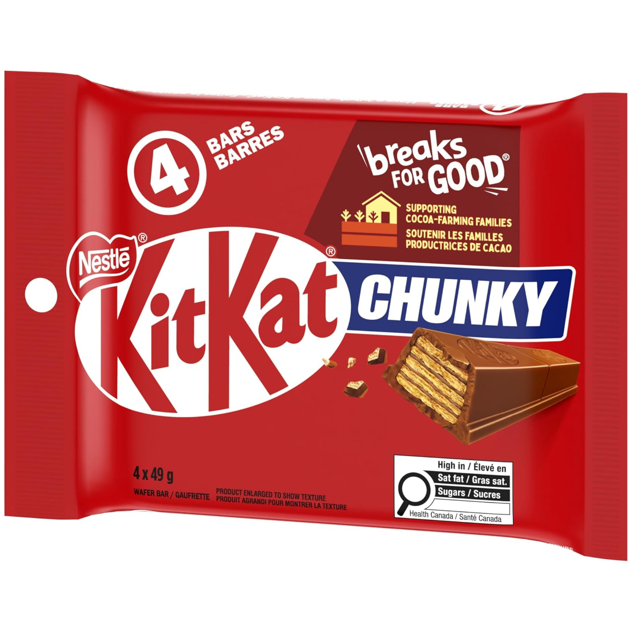Kit Kat Chunky 196g Multipack Angle