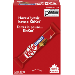 Kit Kat Chunky Single Milk Chocolate Wafer Bar — Pack of 12 × 49g