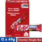 Kit Kat Chunky Single Milk Chocolate Wafer Bar — Pack of 12 × 49g