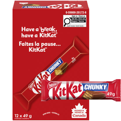 Kit Kat Chunky Single Milk Chocolate Wafer Bar — Pack of 12 × 49g