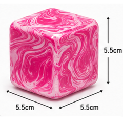 Krazy Ice Cube Tie-Dye Squishy Stress Ball, Marble Swirl Fidget Toy, 12 Piece Display Box