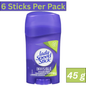 Lady Speed Stick Invisible Powder Fresh Antiperspirant Deodorant for Women 45g Stick Pack of 6
