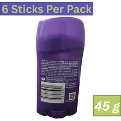 Lady Speed Stick Invisible Powder Fresh Antiperspirant Deodorant for Women 45g Stick Pack of 6