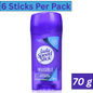 Lady Speed Stick Invisible Unscented Deodorant 70g Pack of 6