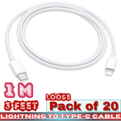 Lightning to Type-C Fast Charging Cable – 1M / 3FT – Loose Pack of 20