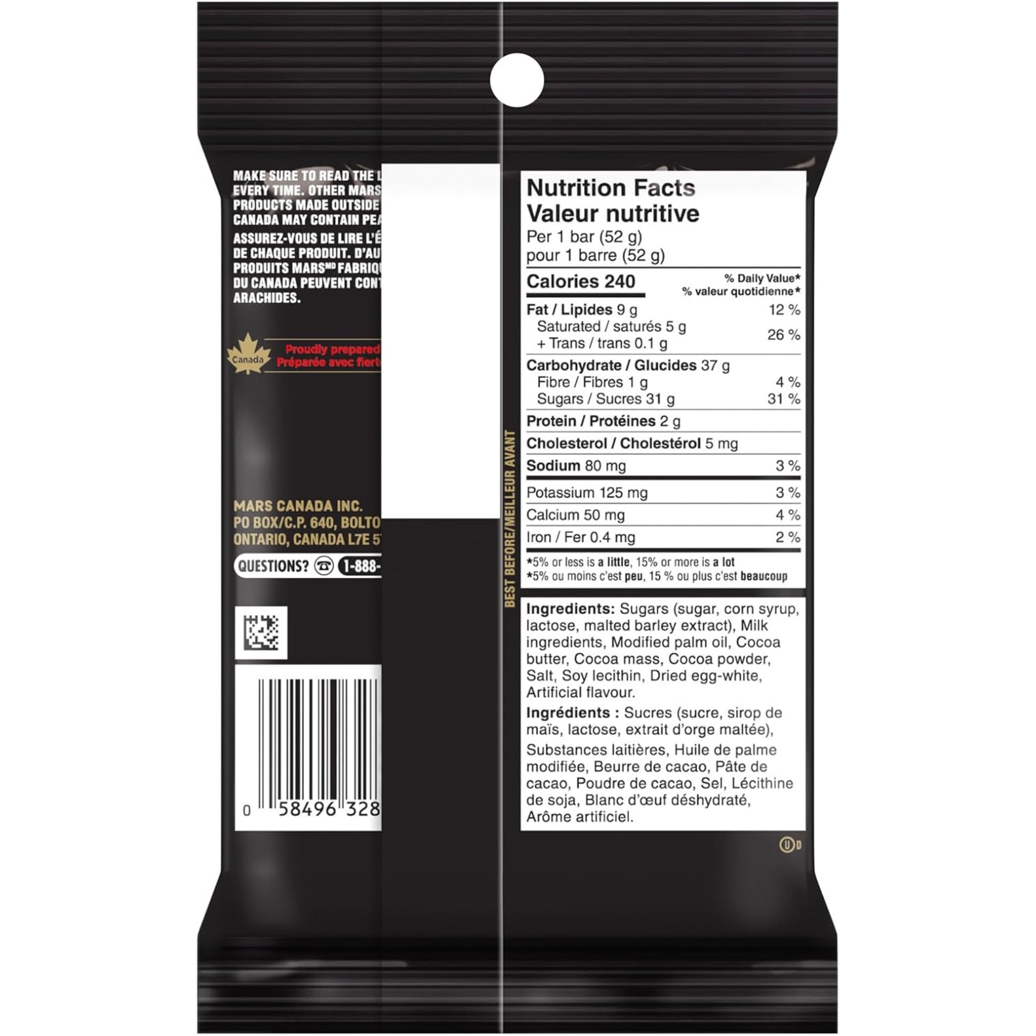 Mars 208g Multipack Side