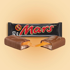 Mars Peanut Free Single Caramel Milk Chocolate Bar — Pack of 12 × 52g
