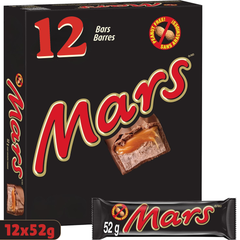Mars Peanut Free Single Caramel Milk Chocolate Bar — Pack of 12 × 52g