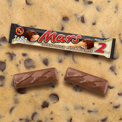 Mars Cookie Dough Milk Chocolate Bars — Pack of 12 × 89.6g (2 Bars per pack)