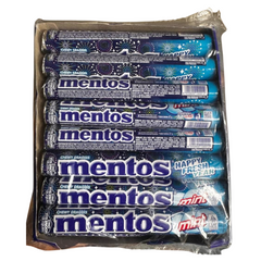 Mentos Mint Candy Rolls – 24 Pack (Happy Fresh Year Edition) – Chewy Mint Dragees for Fresh Breath