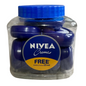 NIVEA Creme 25ml Original Blue Cream Jar – 12 Pack Moisturizing Skincare Cream for Face, Body, and Hands