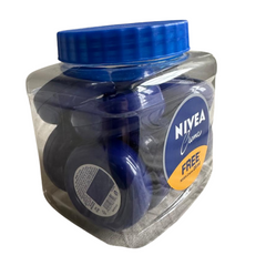 NIVEA Creme 25ml Original Blue Cream Jar – 12 Pack Moisturizing Skincare Cream for Face, Body, and Hands