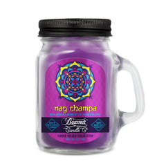 Nag Champa scented Beamer Smoke Killer Candle in reusable mason jar - 4oz.