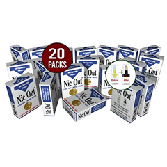 Nic-Out Cigarette Filters – 20 Packs Box – 30 Filters Each – Tar & Nicotine Reduction