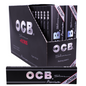 OCB Premium Black King Size Slim Rolling Papers + Filters – 32 Packs/Box