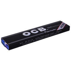 OCB Premium Black King Size Slim Rolling Papers + Filters – 32 Packs/Box
