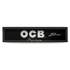 OCB Premium Black Slim Rolling Papers – 50 Packs (32 Leaves Each) – Ultra-Thin, Natural Gum, Slow Burning