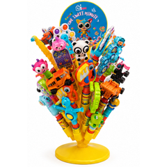 One Sweet Minute Candy Tower Display, 40 Candy Tubes with Toy Toppers, Halal Floor Display