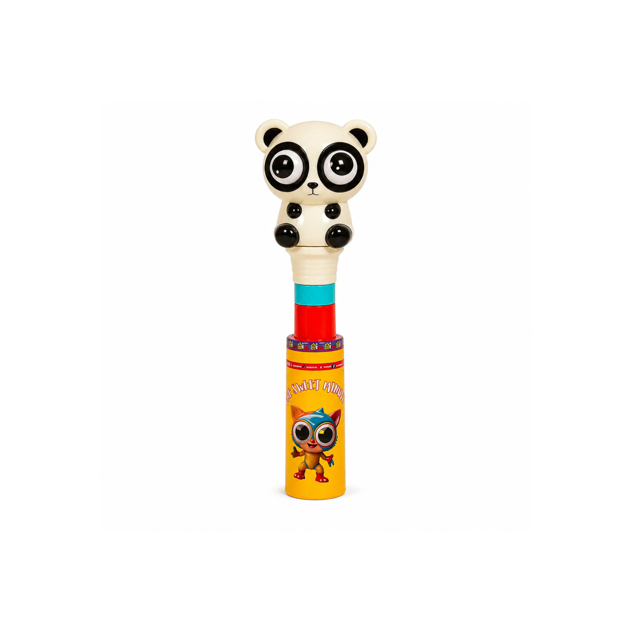 One Sweet Minute Candy Tower Display, 40 Candy Tubes with Toy Toppers, Halal Floor Display