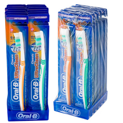 Oral-B Ultra Clean Classic Toothbrush – Assorted Colors Pack of 12
