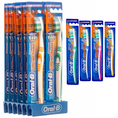 Oral-B Ultra Clean Classic Toothbrush – Assorted Colors Pack of 12