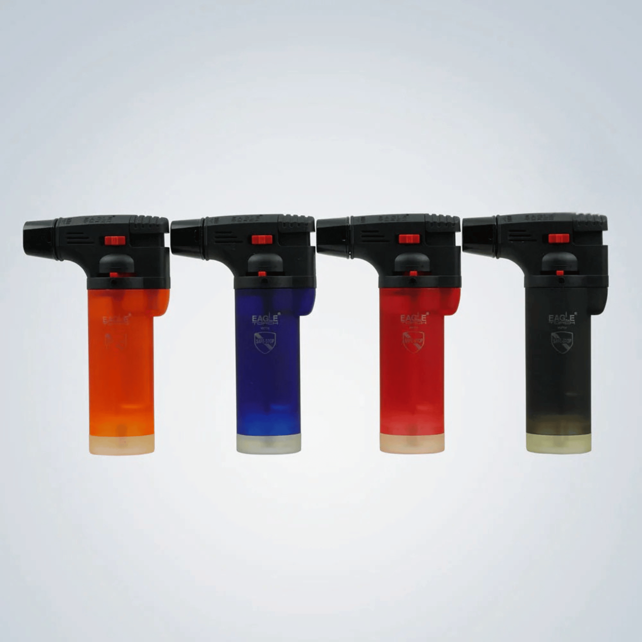 Eagle Torch PT101U – Medium Transparent Torch Gun Lighter – Butane Refillable – 15ct Wholesale Display Box