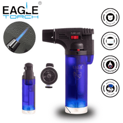 Eagle Torch PT101U – Medium Transparent Torch Gun Lighter – Butane Refillable – 15ct Wholesale Display Box