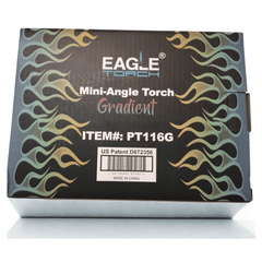 Eagle Torch Gradient Mini-Angle Torch Lighters – Refillable Windproof Flame – Box of 20 (PT116G)