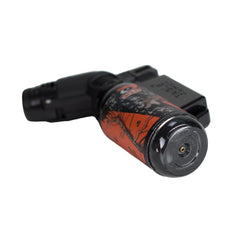 Close-up of Eagle Torch PT116MOK refill valve – bottom view of Mossy Oak torch lighter showing butane refill port.