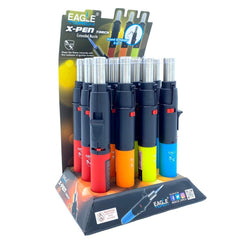 Side View of Eagle Torch X-Pen Extended Nozzle Pen Torch Lighter – Butane Refillable – PT133XP – 12ct Display Box