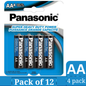 Panasonic Super Heavy Duty AA Carbon Zinc Batteries 12-Pack (48 Total) – Front Packaging View