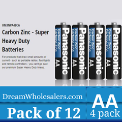 Panasonic AA Carbon Zinc Batteries – Retail and Wholesale Power Solution
