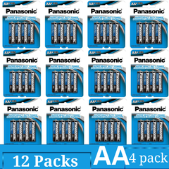 Panasonic Super Heavy Duty AA Carbon Zinc Batteries 4-Count × 12 Bulk Pack – 48 Cells