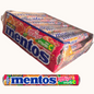 Mentos Peach Orange Chewy Candy Rolls – 24 Pack with Vitamin C – Fruity Halal Candy