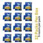 Personna Blue Twin Blade Disposable Razors with Lubricating Strip – 12 Packs per Box (5 Razors per Pack)