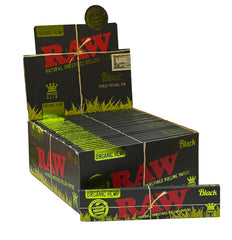 RAW Black Organic Hemp King Size Slim Rolling Papers
