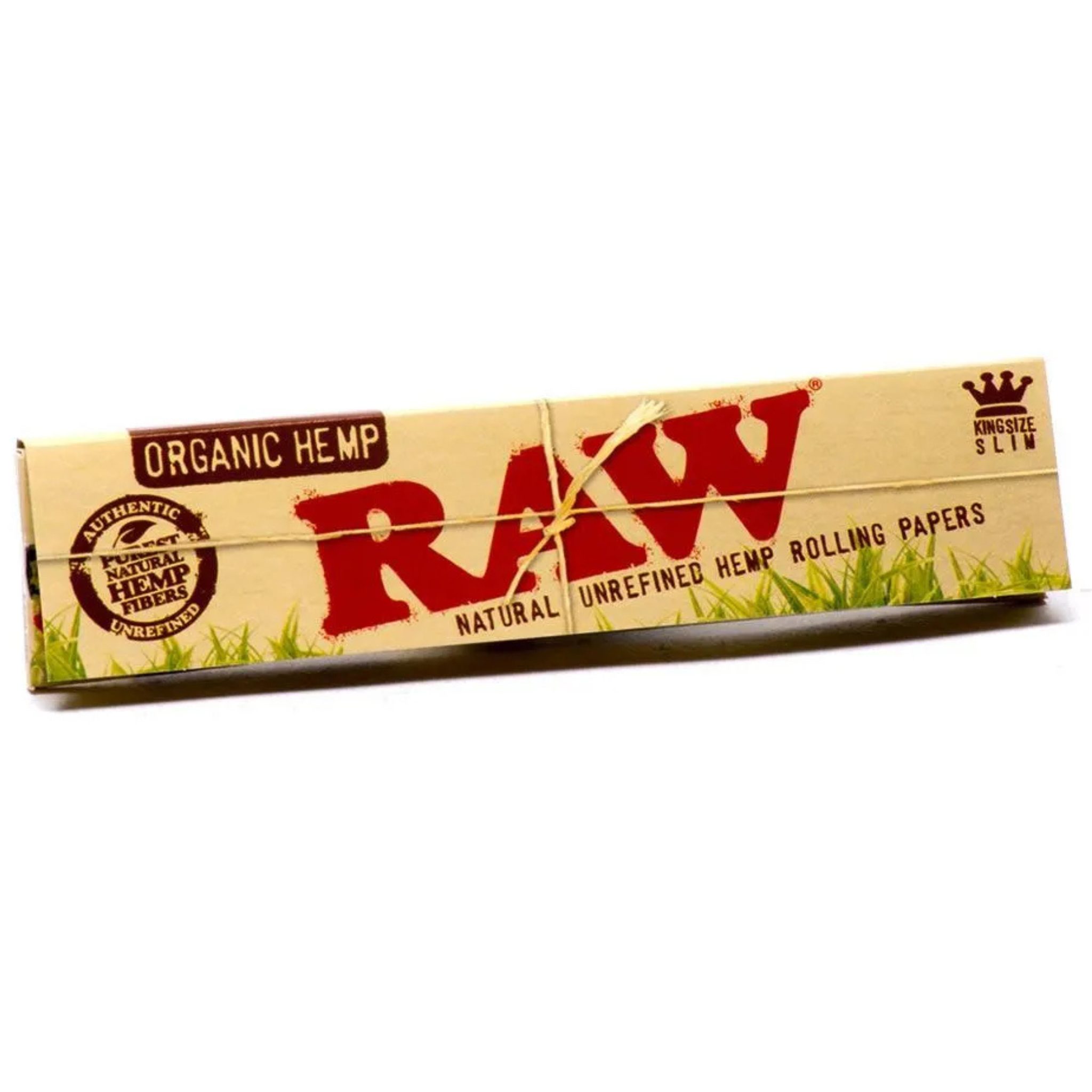 RAW Organic Hemp King Size Rolling Papers – Single Pack, 32 Leaves, Purest Natural Gum