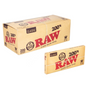 Box RAW Classic 200’s King-Size Slim Rolling Papers wholesale box – 40 packs of 200 leaves, natural acacia gum, slow burning, premium unrefined rolling paper
