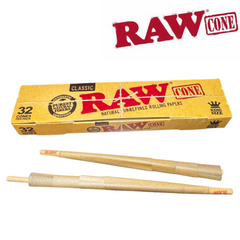 RAW Classic King Size Pre-Rolled Cones | 32 cones per pack