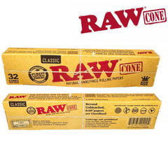 RAW Classic King Size Pre-Rolled Cones | 32 cones per pack