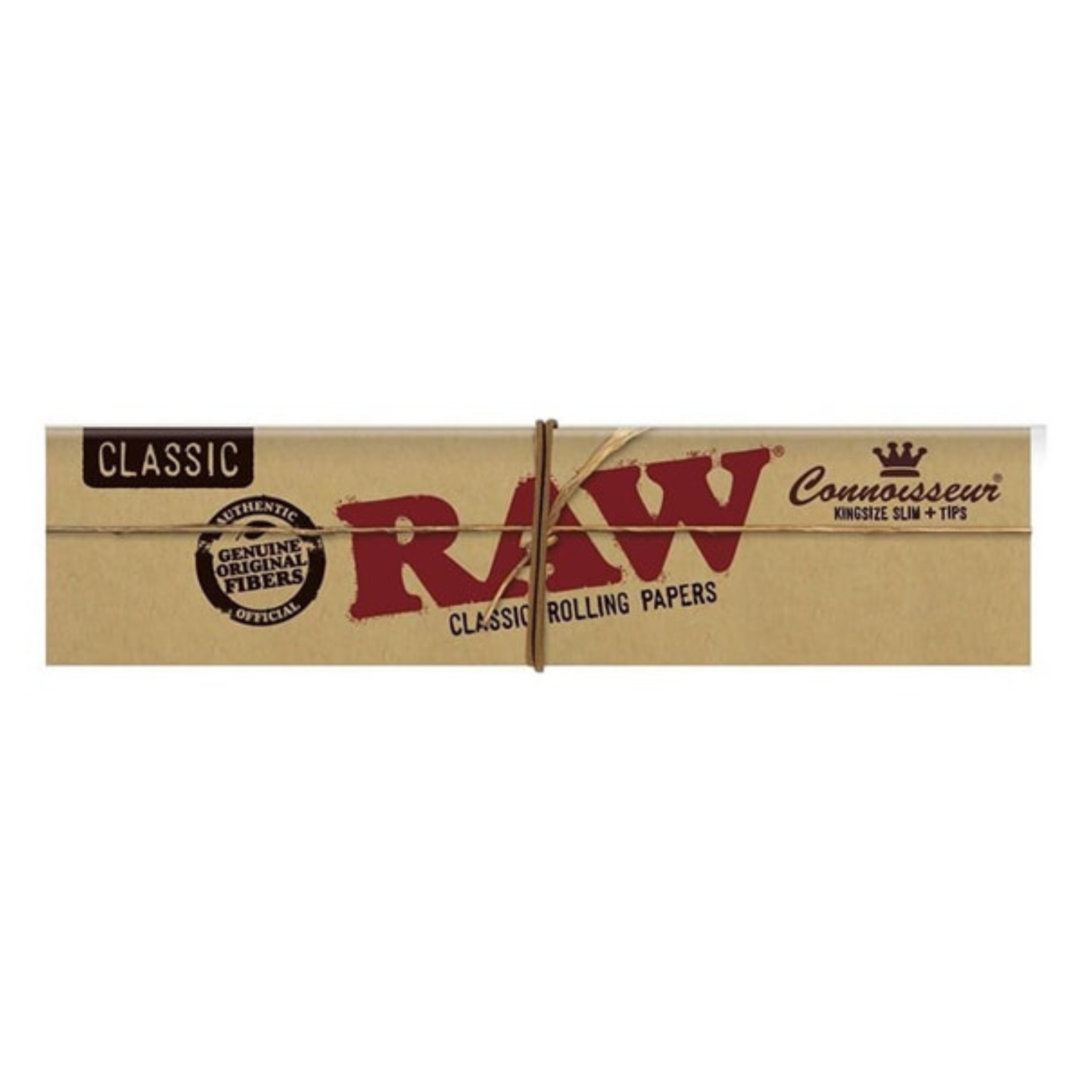 Single sealed pack of RAW Connoisseur Classic King-Size Slim Rolling Papers showing the front packaging.