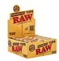 Display Box of RAW Perforated Wide Tips – 50 Tips per Pack – 50 Packs per Box – Natural Unrefined Rolling Filter Tips