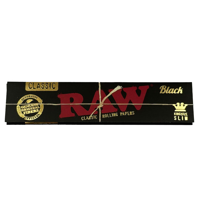 RAW Classic King Size Slim Rolling Papers – 50 Leaves Pack – Natural Unrefined