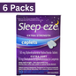 Sleep-eze Extra Strength 50mg Nighttime Sleep Aid Caplets – 10ct Pack of 6