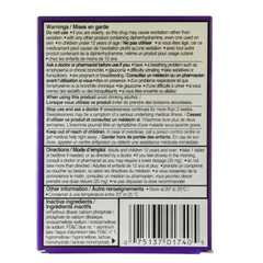 Sleep-eze Extra Strength 50mg Nighttime Sleep Aid Caplets – 10ct Pack of 6