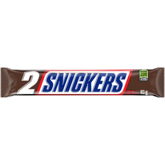 Snickers King Size Peanut Milk Chocolate Bars — Pack of 12 × 93g (2 Bars per pack)
