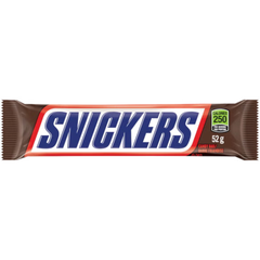 Snickers Peanut Milk Chocolate Bars — Pack of 6 × 208g Multipacks (4 × 52g Bars per pack)